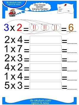 Çocuklar İçin toplam işlemi yaprak testleri 